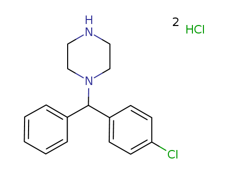 1-[(4-chlorophenyl)benzyl]piperazinium chloride