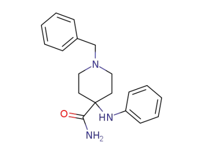 1-benzyl-4-phenylaminopiperidine-4-carboxylic acid amide